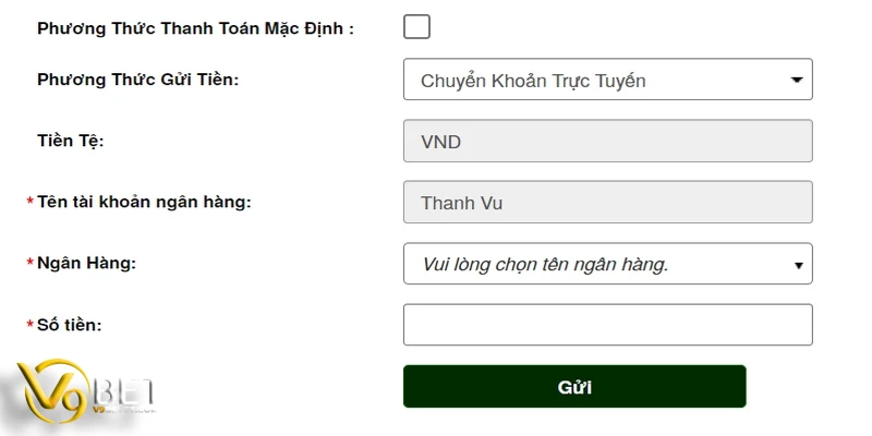 Nạp ngân hàng là hình thức được ưu tiên lựa chọn bởi tính đơn giản