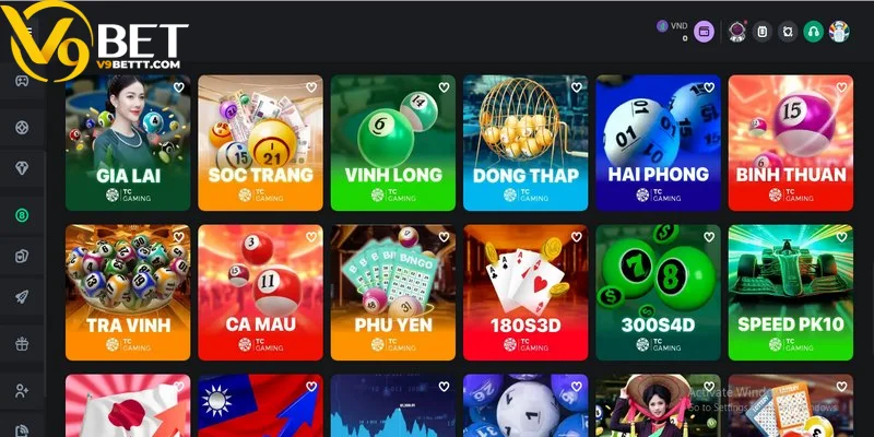 Sảnh Xổ số V9BET sở hữu một loạt những ưu điểm nổi bật, cuốn hút